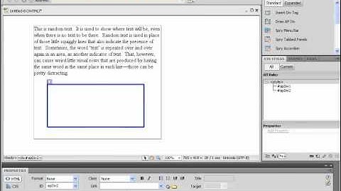 Dreamweaver CS5 Tutorial Nested AP Divs Adobe Training Lesson 9.6
