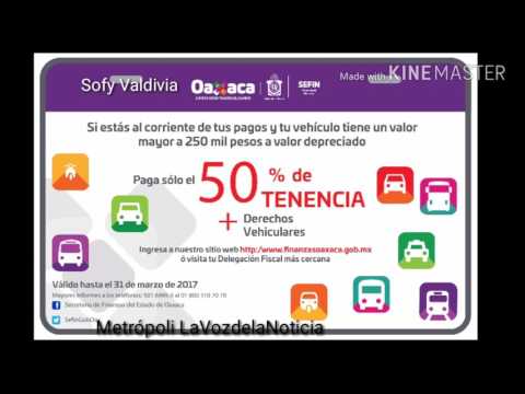 Tenencia en Oaxaca a 1 peso: SEFIN