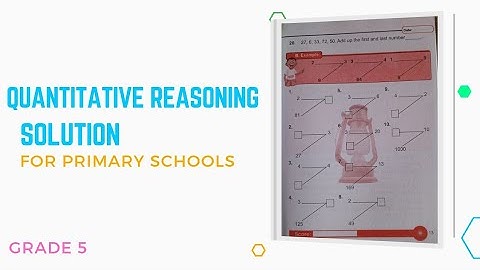 Quantitative Reasoning Solutions for Primary|Lantern Steps Quantitative Reasoning examples Book 5