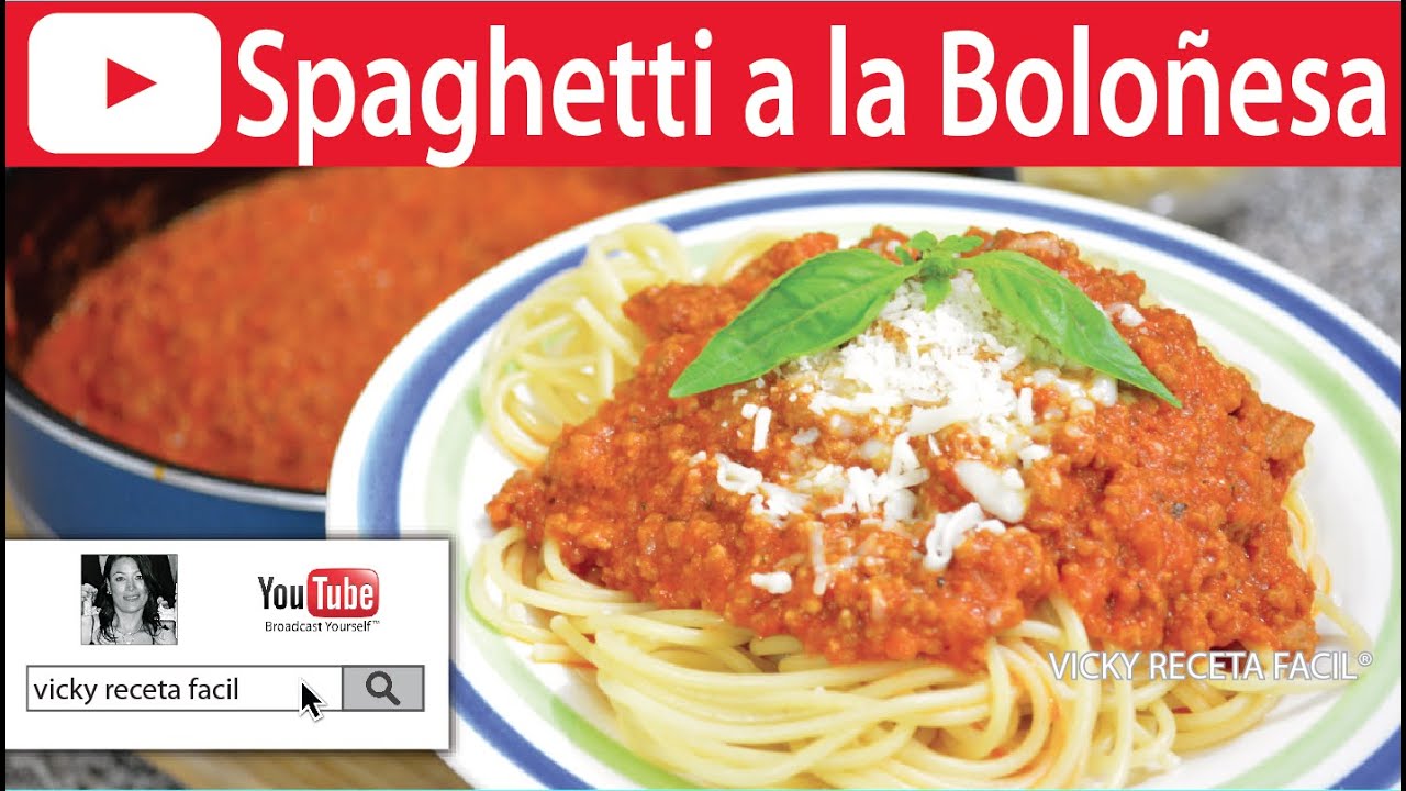 SPAGHETTI A LA BOLOÑESA | #VickyRecetaFacil | VICKY RECETA FACIL