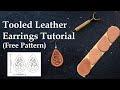 Tooled leather Earrings Tutorial