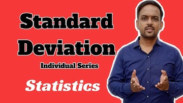 Standard Deviation Statistics in Individual Series | Gourav Manjrekar