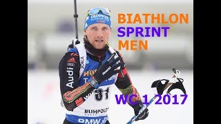 BIATHLON MEN SPRINT 02.12.2017 World Cup 1 Oestersund (Sweden)