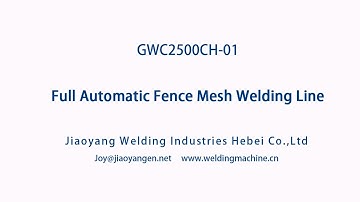 Full Automatic Fence Mesh Welding Line GWC2500CH-01
