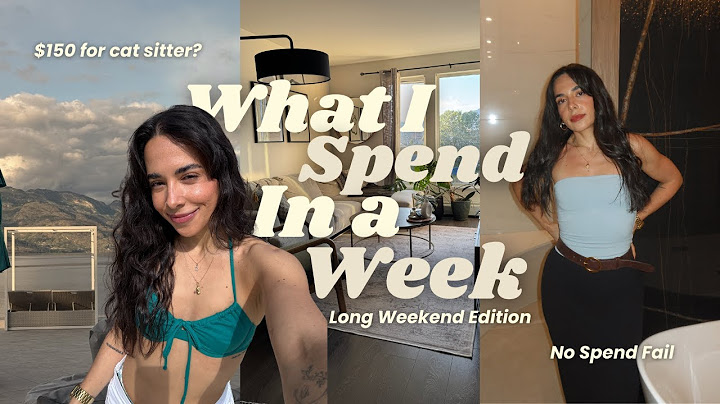 Balancing Spending & Saving 💸 What I Spend in a Week, Long Weekend Vacation