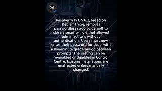 Raspberry Pi OS 6.2 boosts security with major changes to sudo access