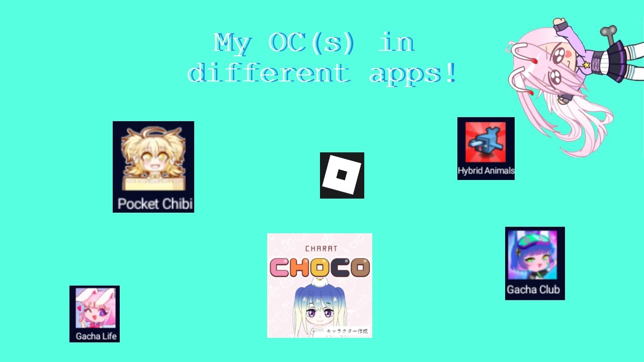 My OC in different apps! :3 [Old trend] - YouTube