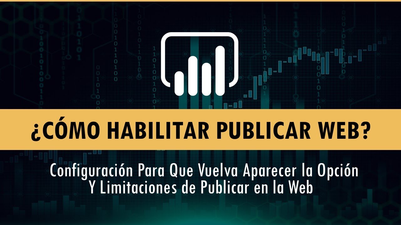 ¿Cómo Habilitar Publicar en la Web en Power BI? - YouTube
