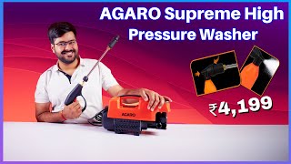 AGARO Supreme High Pressure Washer, The Ultimate cleaning machine for your car, patio, and more 🚗💦🏡