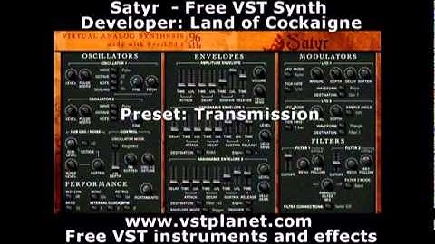 Satyr - Free VST synth - vstplanet.com