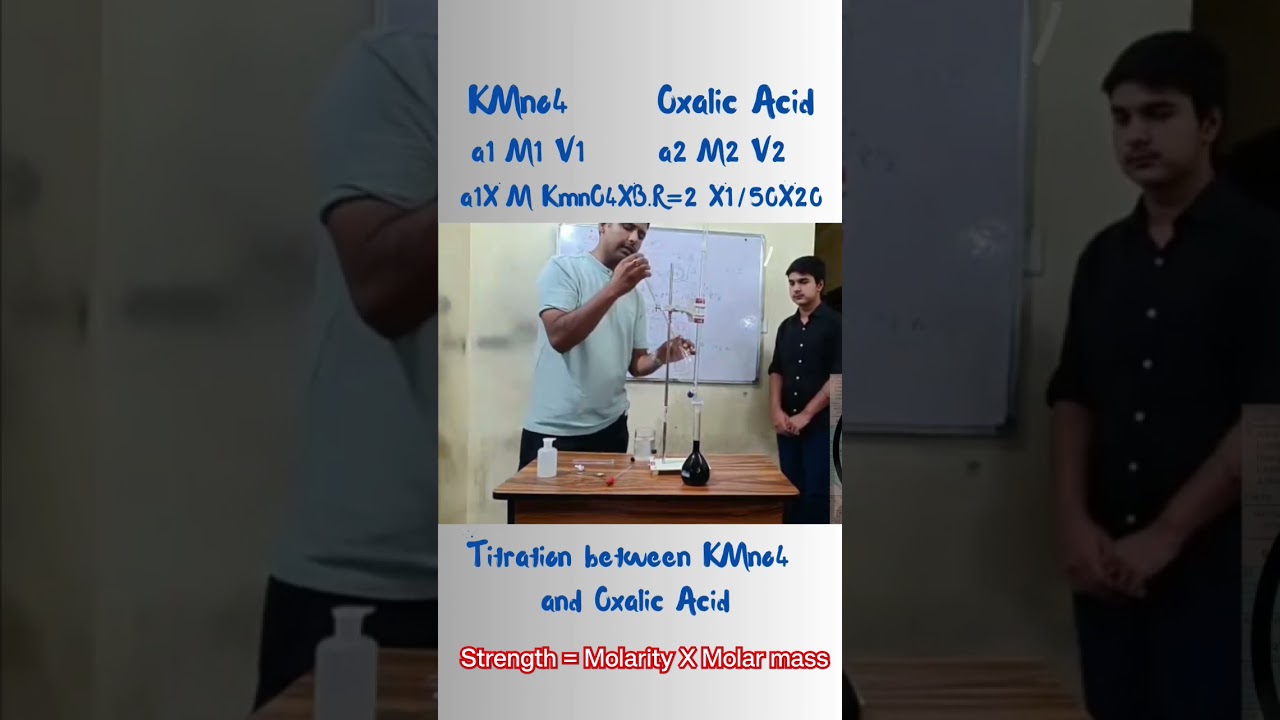 Titration Between KmnO4 and Oxalic Acid |