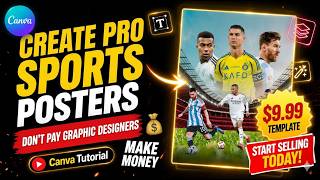 You Don't Need Canva Pro for This! | Sports Poster | 100% Free