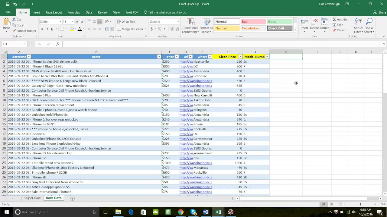 Excel Quick Hit: Boolean Expressions to Create Easy Filters - YouTube