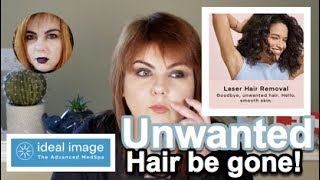Ideal Image Laser Hair removal, shaving my face