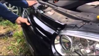 VW Golf MK4 no logo grill install Mk4 Jetta Front Grill Install