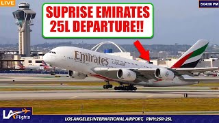 RARE EMIRATES A380 TAKE OFF!