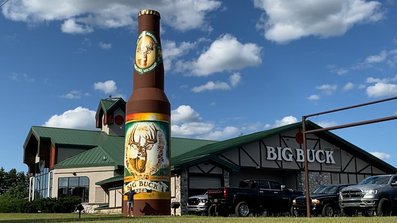 Gaylord, MI - 45-Foot-Tall Bottle of Beer