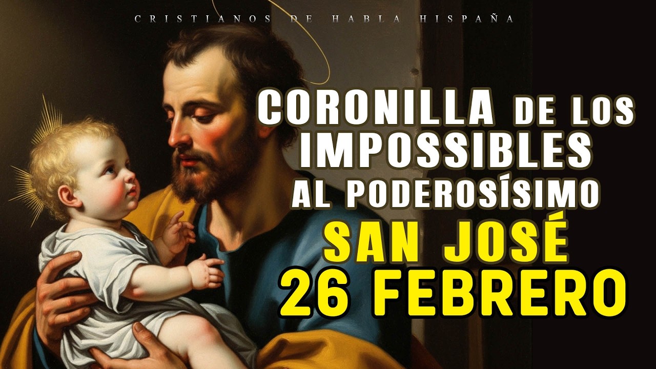 🟢 CORONILLA DE LOS IMPOSIBLES 🌼 AL PODEROSÍSIMO SAN JOSÉ 🌼 HOY 26 FEBRERO DE 2026🙌