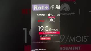 CANAL+ RESSORT SON OFFRE RAT+ AVEC NETFLIX ET DISNEY+ #shorts #viral Thumb