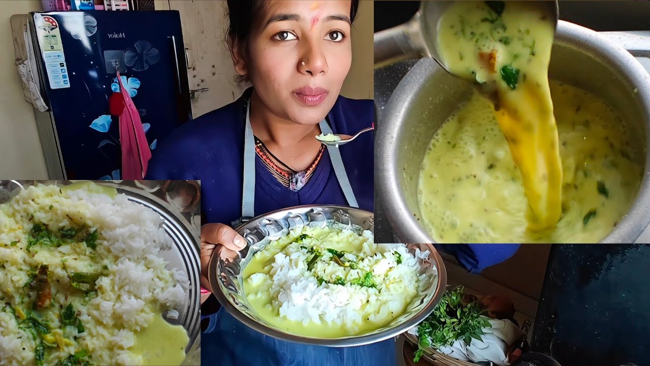 | तिखट गोड आंबट अशी ताकातली कढी | Dahi Kadhi Maharashtrian😋| #viral #Dahikadhi #youtubevlog #yt 
