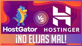 Hostinger Vs Hostgator 2026 Cuál Es El Mejor Para Tu Sitio Web? No Compres Sin Ver Este Video