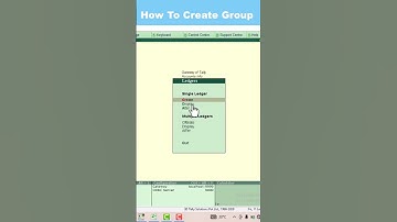 Create Group in Tally ERP 9 📊 | Tally Tips in 1 Minute!
