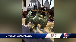 Vandals target Ayer church