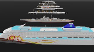 Ship Length Comparison in 3D I Part - 1