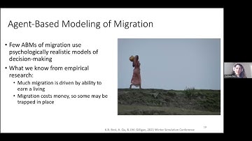 Combined machine learning and agent-based modeling for studying migration dynamics; Kelsea Best