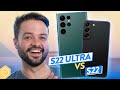 Galaxy S22 ULTRA vs Galaxy S22  // VALE ECONOMIZAR? unboxing e comparativo!
