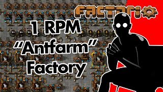 Factorio: 1 RPM "Antfarm" Factory screenshot 3