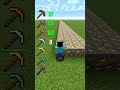 gold ore vs all pickaxe durability run in #minecraft #minecraftshorts