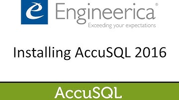 Installing AccuSQL 2016