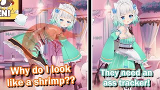 Mint tries shaking her butt  【Maid Mint Fantome】