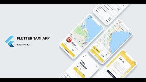 Flutter Taxi App UI KIT