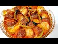 Замечательный и вкусный кебаб из картофеля/ Lezzetli patliçan kebabi/Mazzali kartoshka kabob