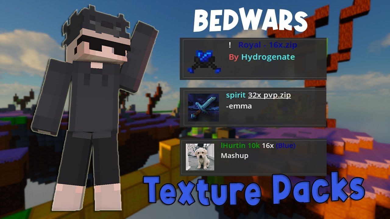 Top 3 textures packs para bedwars full fps hypixel bedwars youtube