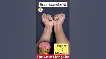 Brain exercise for midbrain activation and brain boosting 4 to 5 minutes daily while meditating
