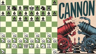 Indestructible Cannon army  vs Chess Army Battle using Fairy Stockfish