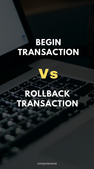 SQL BEGIN TRANSACTION Vs. ROLLBACK TRANSACTION ️ - YouTube