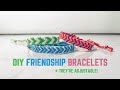 DIY Chevron Adjustable Friendship Bracelet
