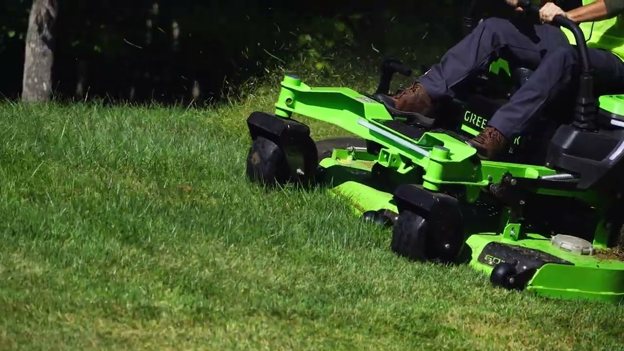 Greenworks offers 1st battery powered ZTR & Stand-On Mowers