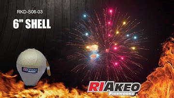 DISPLAY SHELL-6 INCH  RKD-S06-03 | RIAKEO FIREWORKS