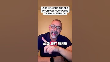 Larry Ellison buys TikTok US! #larryellison #oracle #tiktok #billionare #worldsritchestman