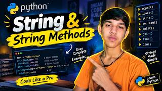 Python Strings & String Methods Tutorial for Beginners | Python Tutorial in Hindi