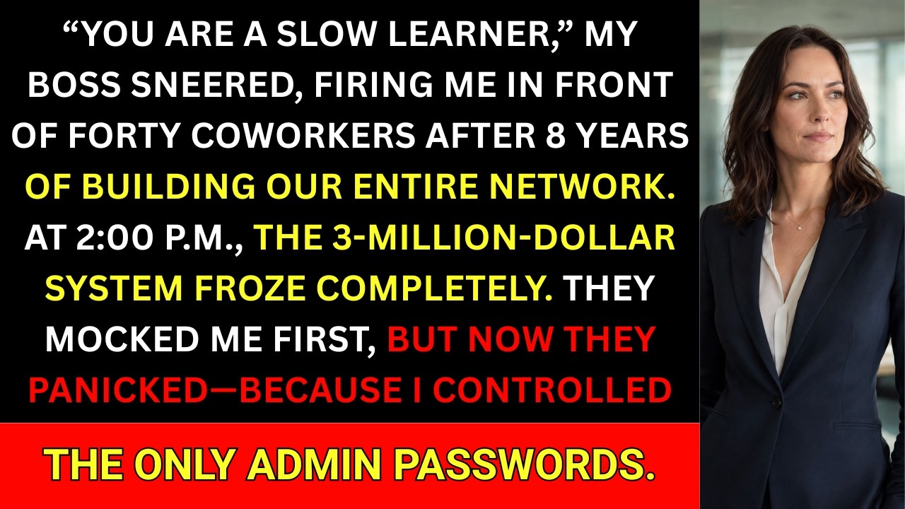 My boss fired me in front of 40 colleagues and called me "a slow learner" just so his 25-year-old nephew could take my job. He forced me to sign a rapid exit waiver and had security escort me out...