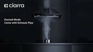 Ciarra 60cm Wall-Mount Range Hood: Precise Ventilation for Real Kitchens