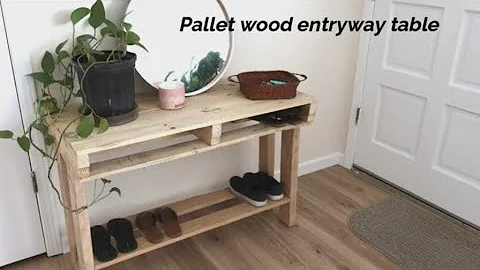 DIY Entryway Table | Pallet Wood Build!