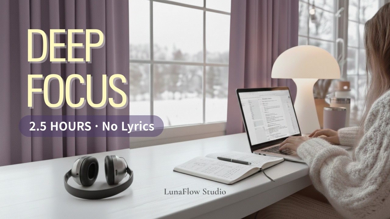 ❄️ 겨울 오후 Deep Focus | 150min Cozy Winter Ambience
