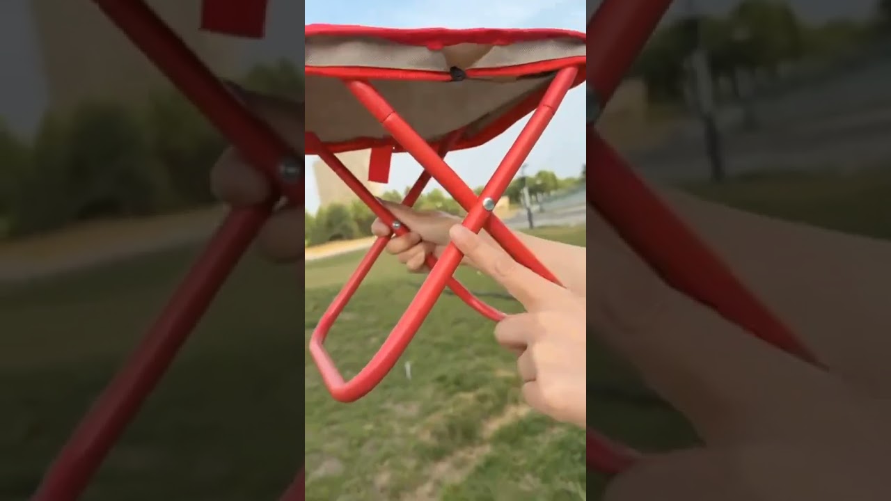 Folding Camping Stool | Portable Outdoor Chair with Storage Bag!
